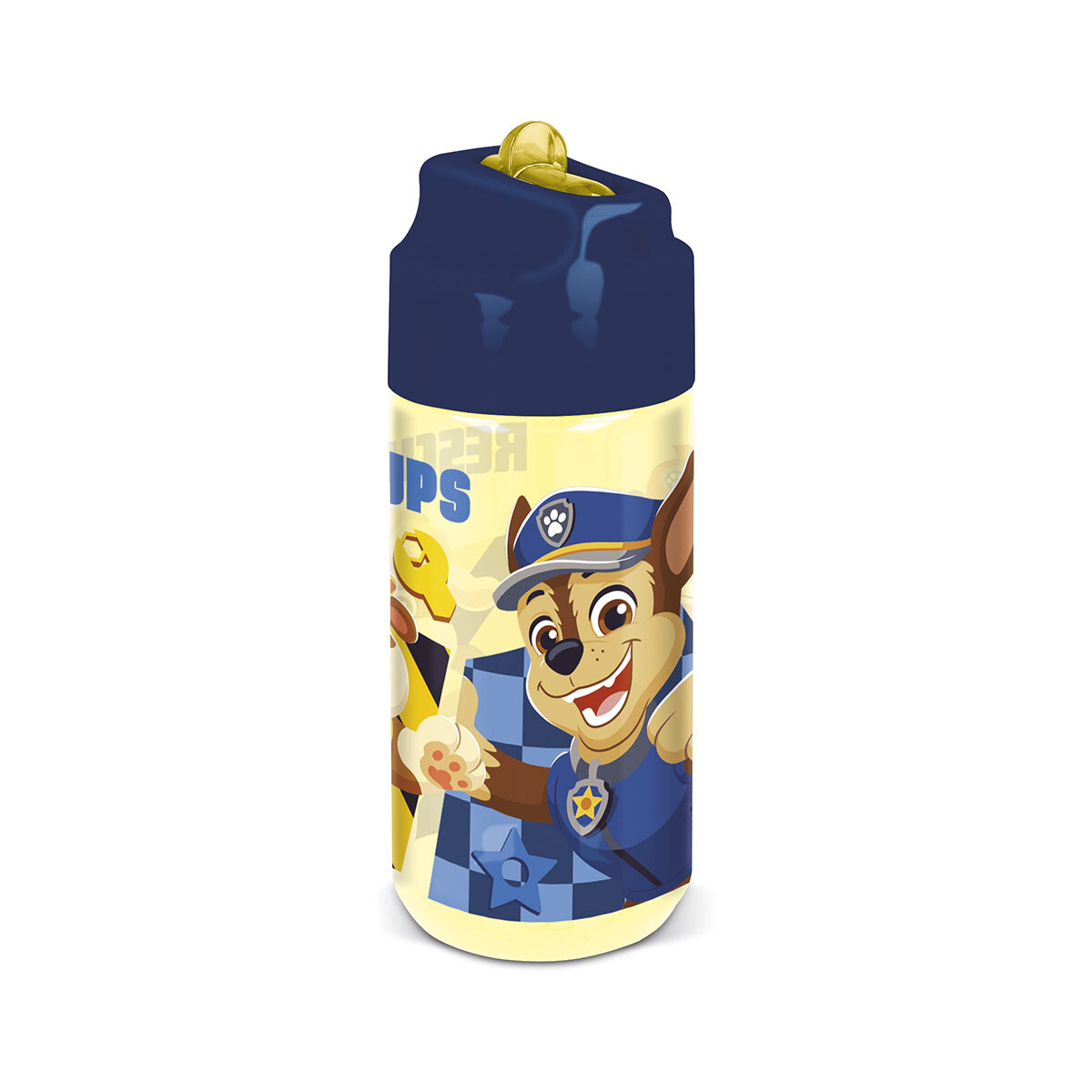 Botella Tritán Paw Patrol 430 ml con Pajita - Paw Patrol Azul 