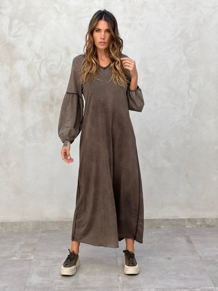 VESTIDO BODIL - MARRóN 
