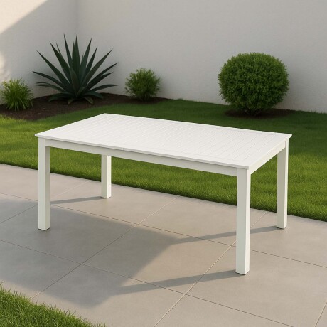 MESA EXTEN. 150/210 ALUMINIO BLANCO PORTOFINO