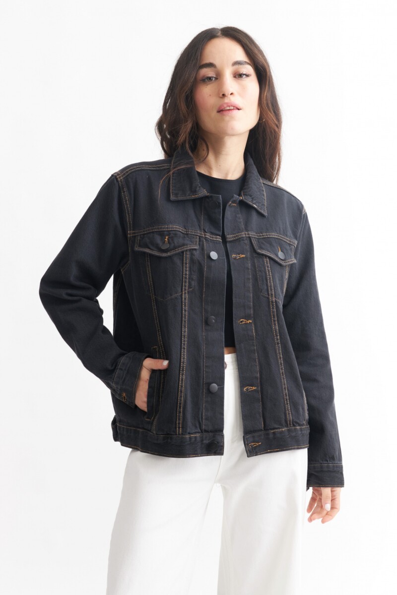 Campera de jean - UNISEX - Negro 