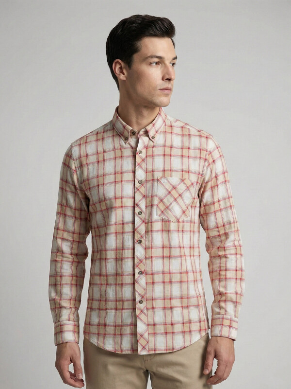 CAMISA MANGA LARGA ESCOCESA CAMISA MANGA LARGA ESCOCESA