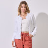 Chaqueta Tweed Crop BLANCO