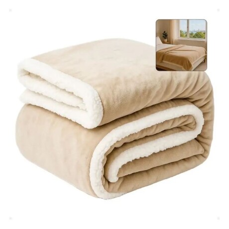 Frazada Sherpa 2 Plazas YGRB Beige Frazada Sherpa 2 Plazas YGRB Beige