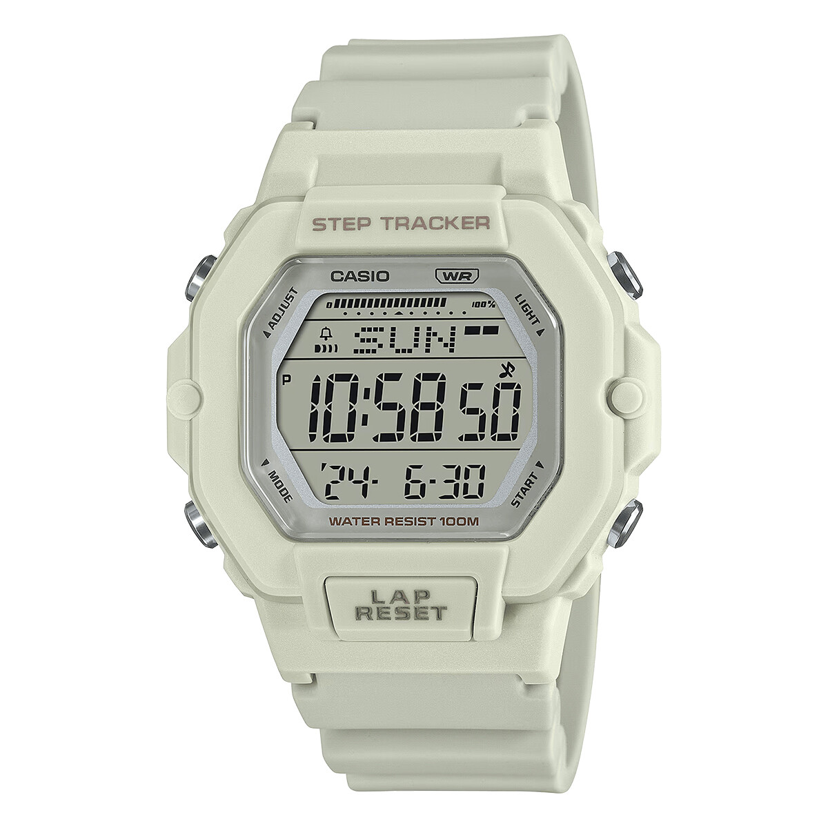 Reloj CASIO LWS2200H-8AVDF en Resina Blanco Esfera 43mm 