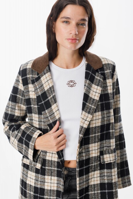 Blazer Folk Cuadrille Verde