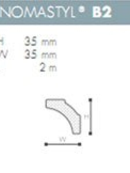 MOLDURA POLIESTIRENO NOMASTYL- B2 - 2 mts - N/A
