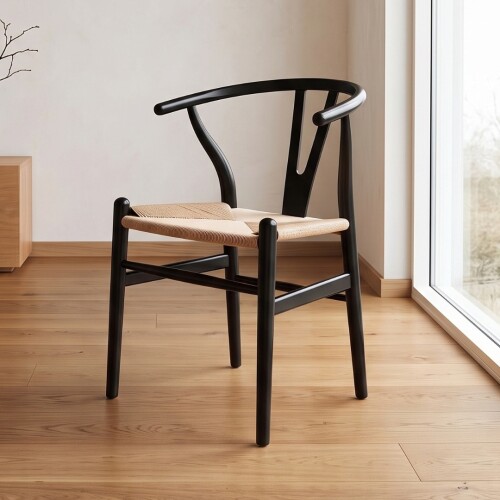 Silla Wishbone Negro