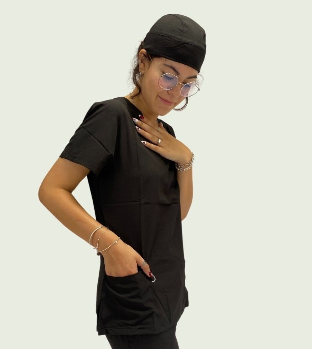 Cofia Elastizada Argon - Negro 