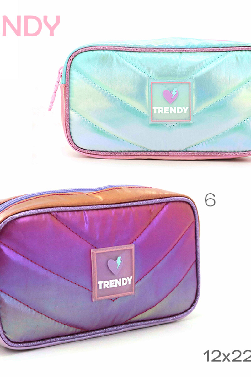 Cartuchera tornasolada Rosa