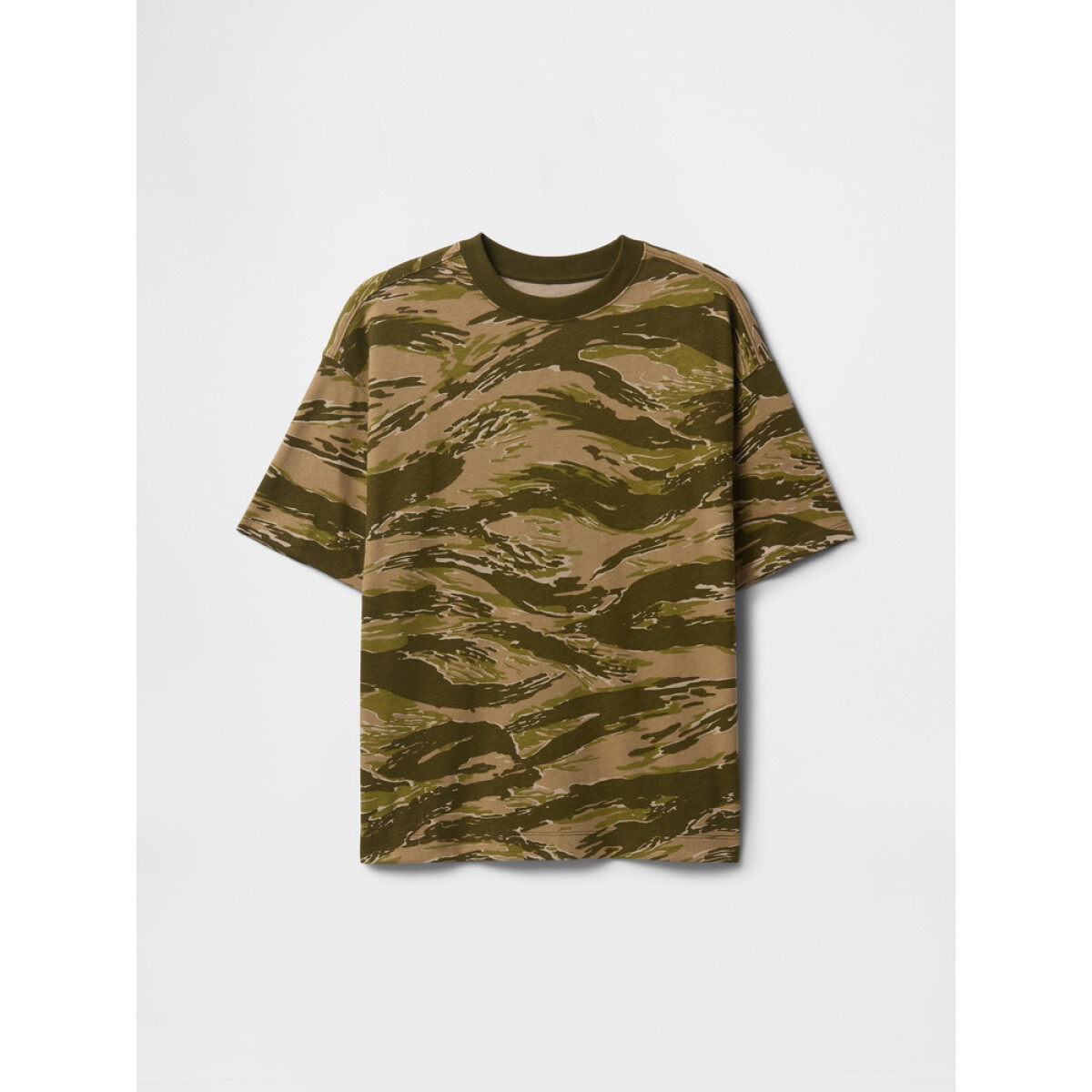 SS HW TEE - GREEN CAMO 