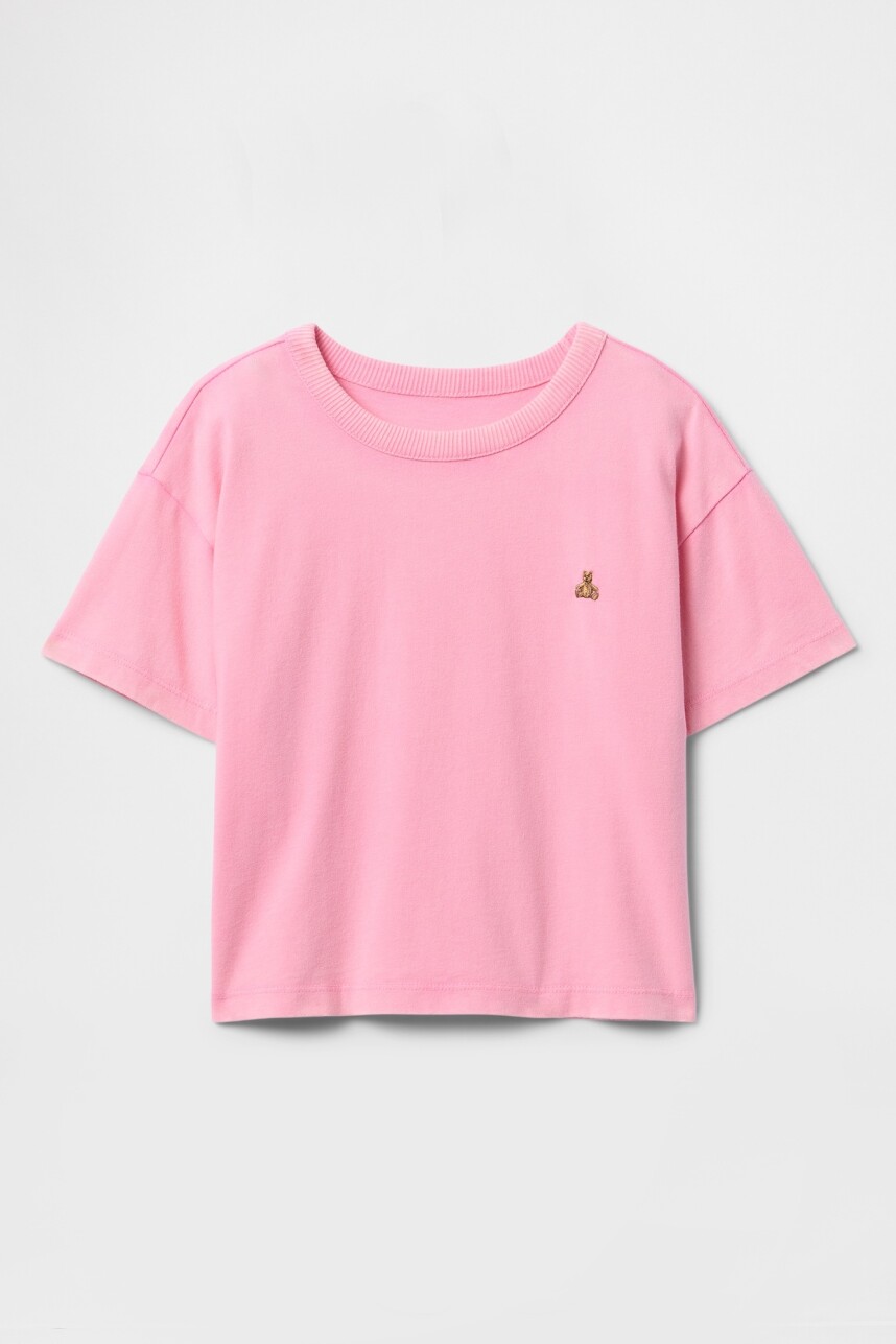 Remera Washed Toddler Niño May Pink