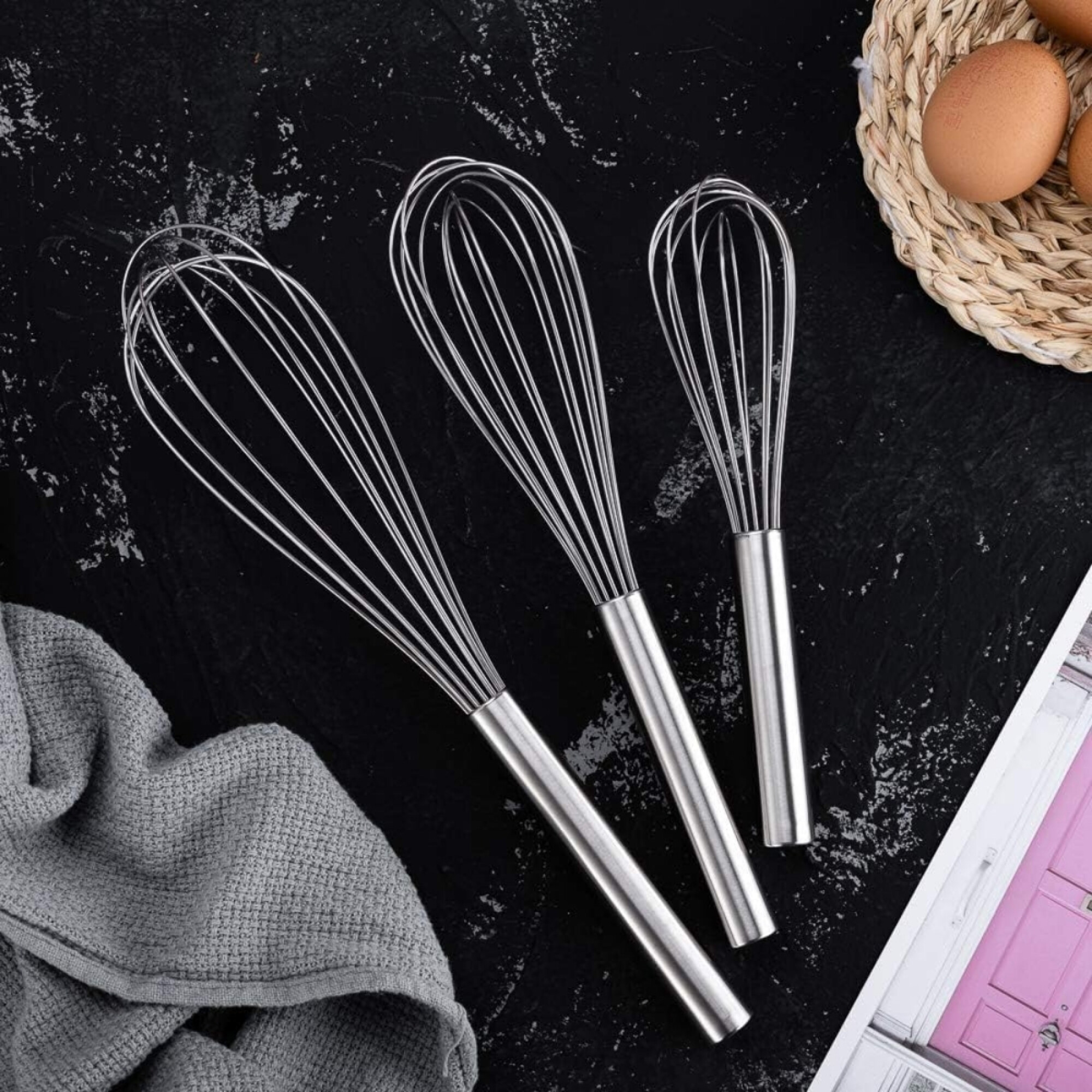 IBILI Frusta In Acciaio Inox Con 12 Verghe – 30 Cm Per Montare E Amalgamare - 4