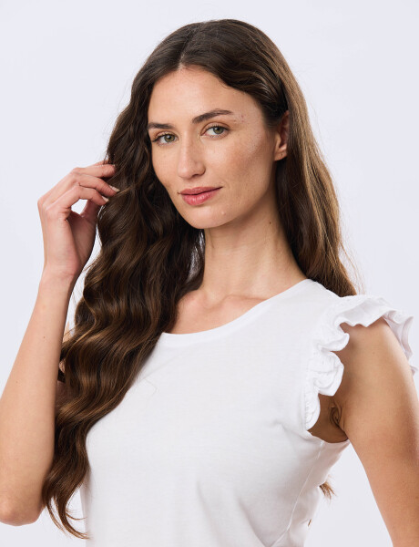 REMERA LISA DE ALGODÓN Blanco