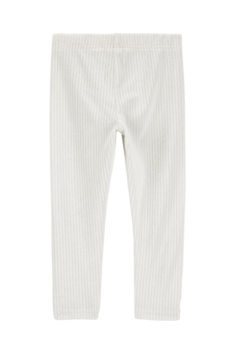 Pantalón de poliéster, aterciopelado, blanco Sin color