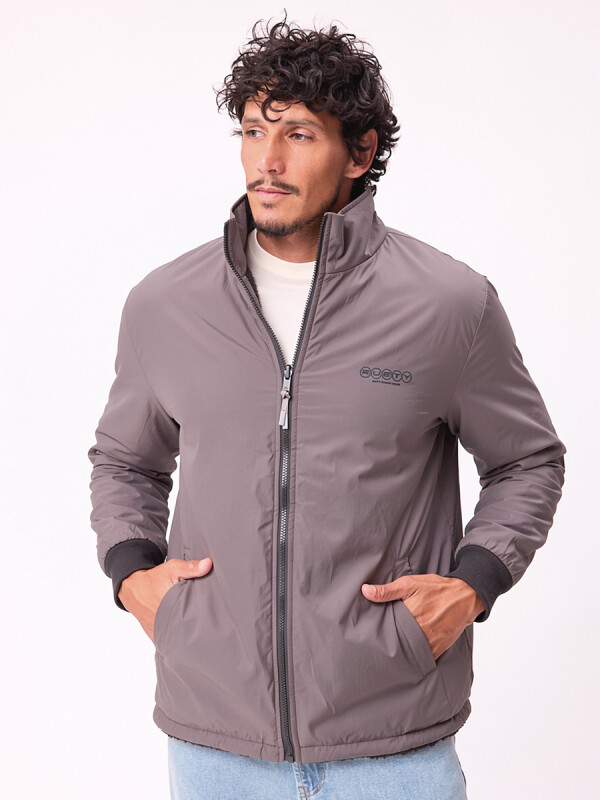 CAMPERA OLEGAR ( SHERPA) RUSTY Gris Oscuro