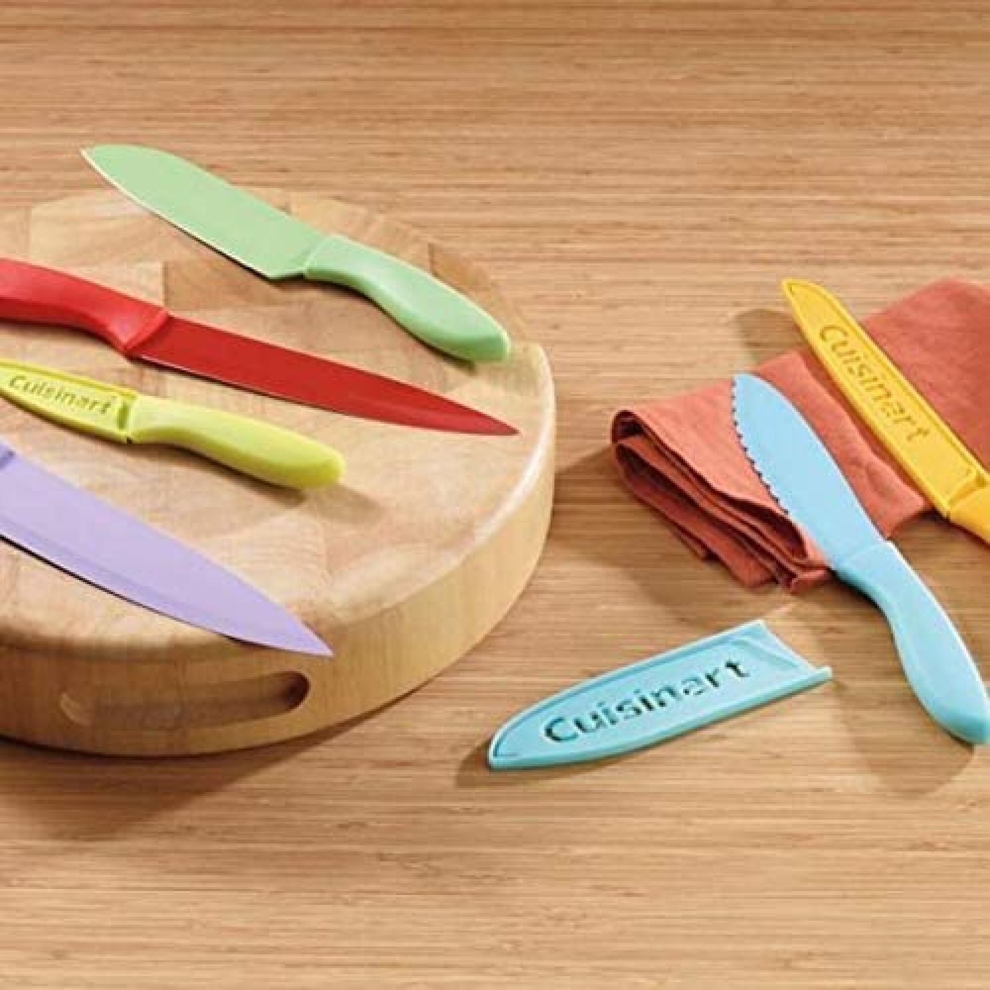 Cuchillos set multicolor por 6 Cuisinart — Amo cocinar