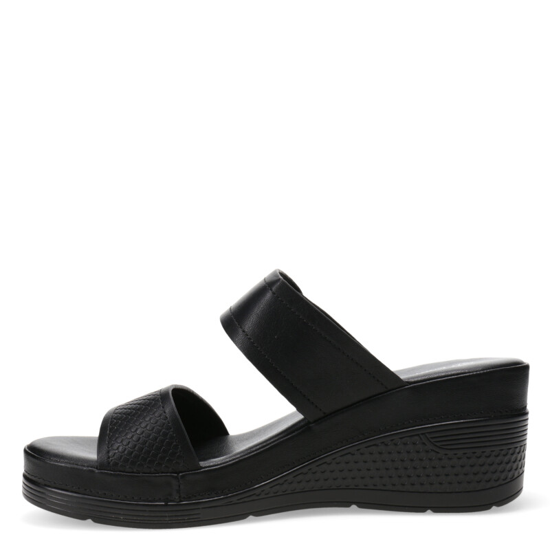 Sandalias de Mujer Lady Confort HAYS con dos tiras Negro