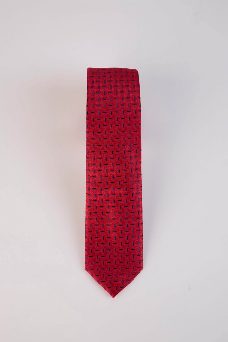 Corbata Microfibra - Rojo Espiga 