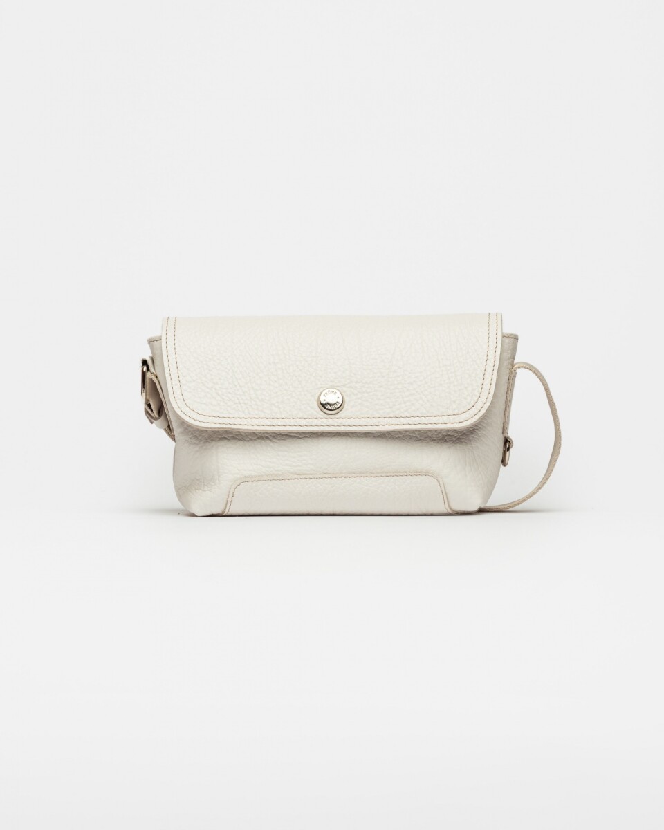 Mini bag Juliette en cuero graneado - Natural 
