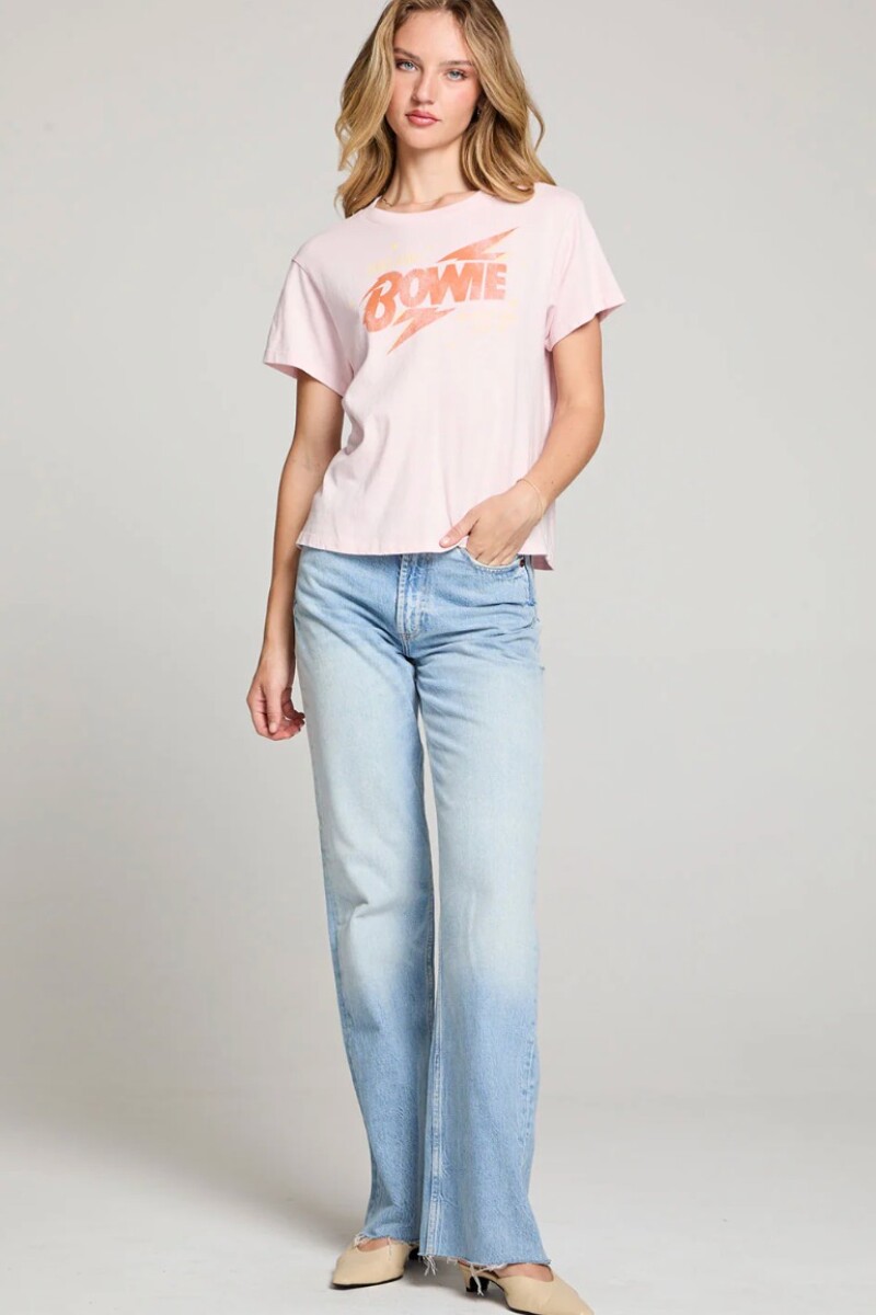 Camiseta Bowie Rosa