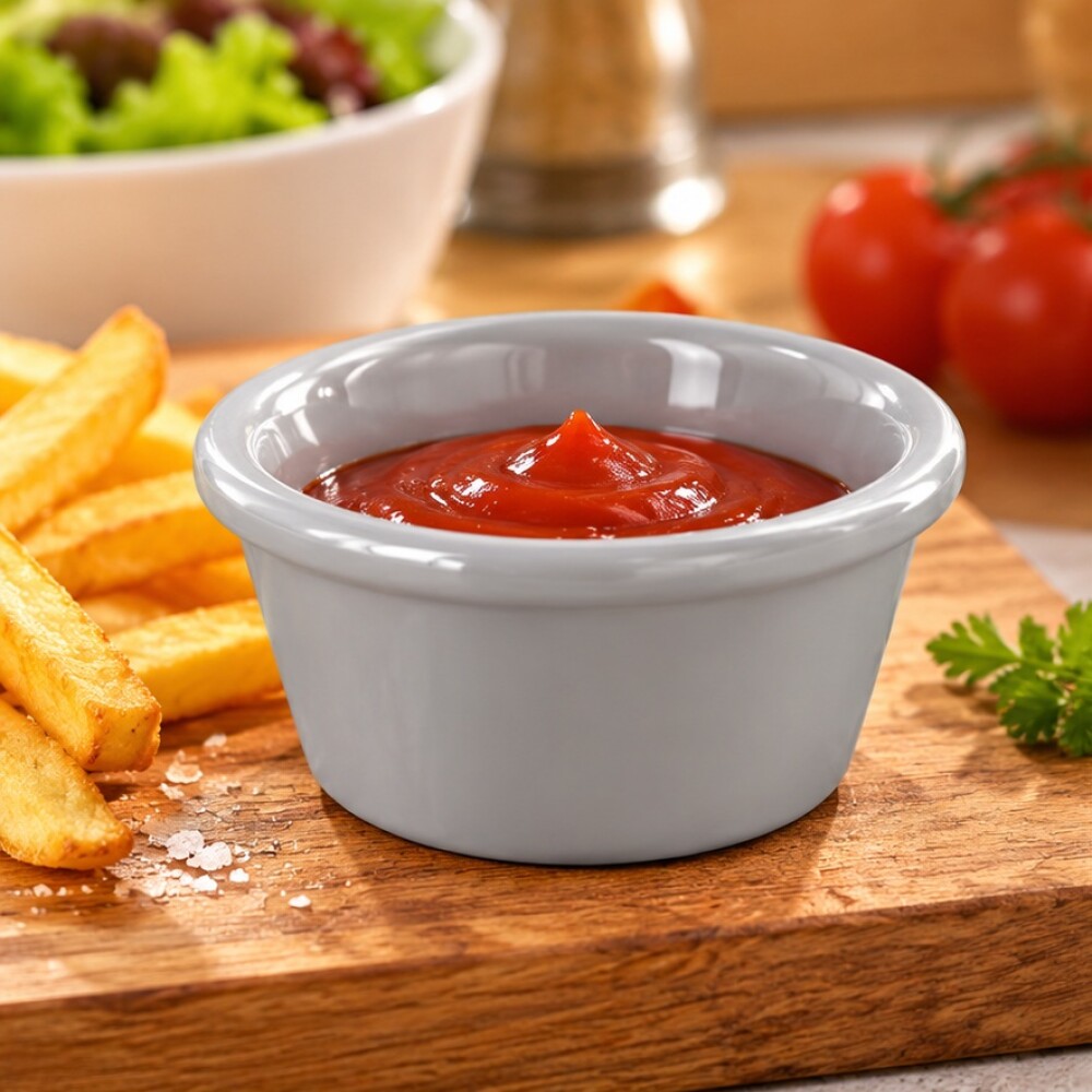 Dip ramekin melamina blanca 7x3 cm Dip ramekin melamina blanca 7x3 cm