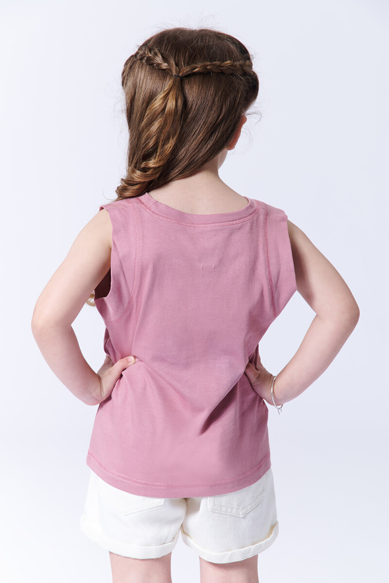 Musculosa básica Rosa Viejo