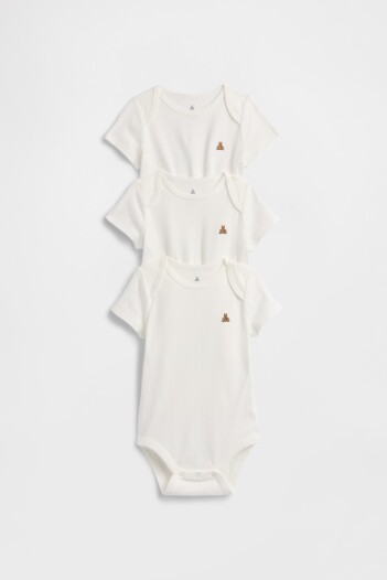 Bodies Pack X3 Bebé New Off White