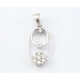 Dije Oro Blanco 18 K Y Brillantes Dije Oro Blanco 18 K Y Brillantes