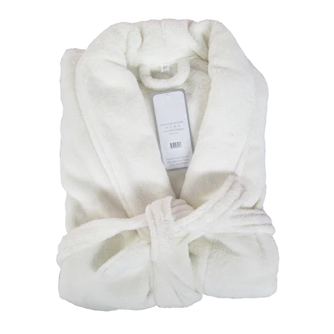 Bata de Cama Microfibra Home Class Talle P al XG BLANCO