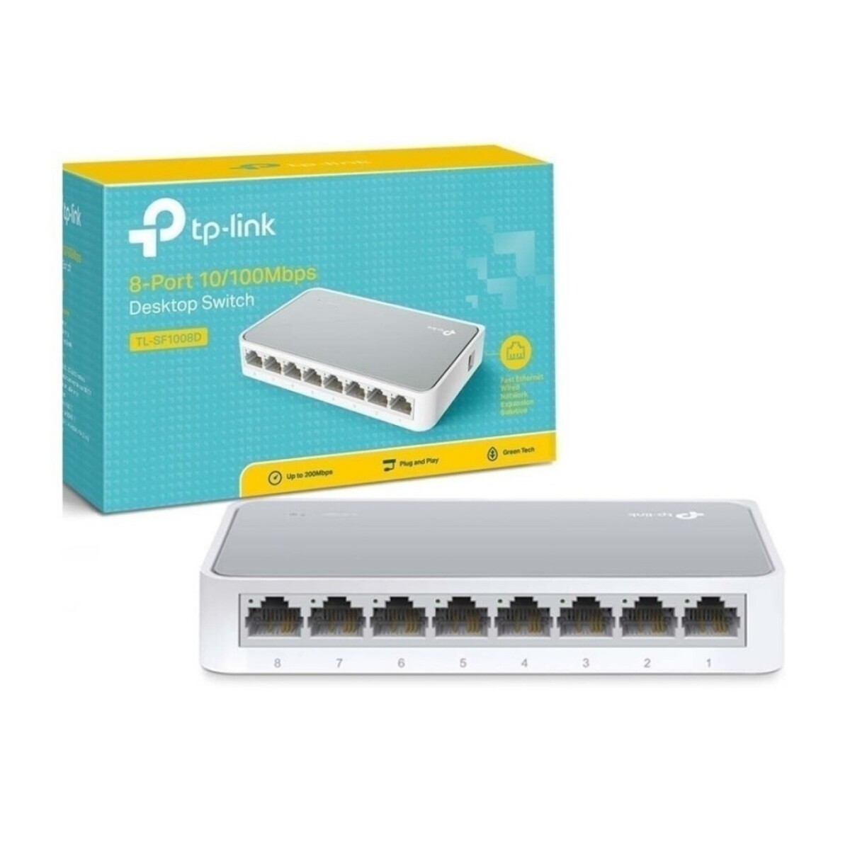 Switch Tp-Link 8 Puertos 10-100 - Unica 