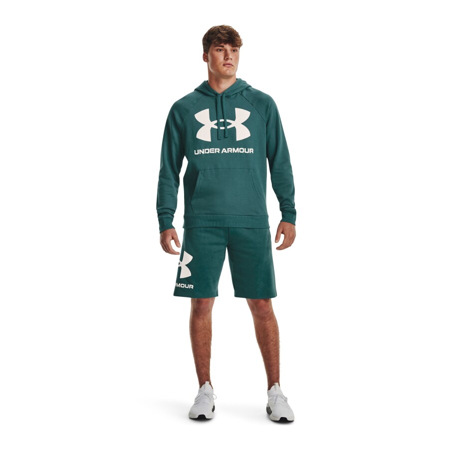 Canguro de Hombre Under Armour Rival Fleece Verde - Blanco