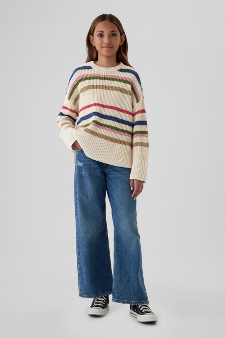 Buzo A Rayas Niña Multi Stripe