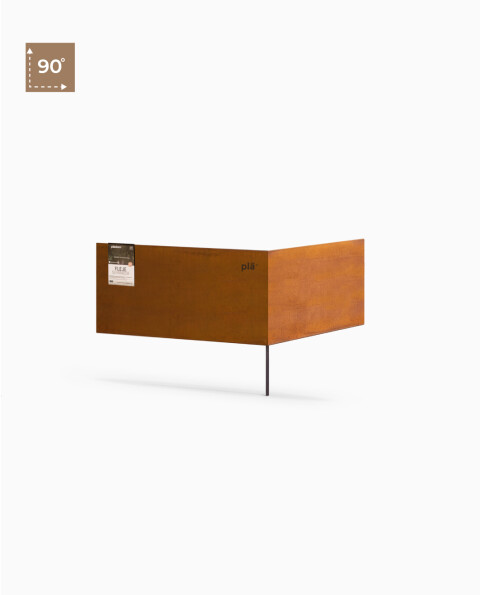 Fleje Ángulo 90° * 20cm x 60cm x 60cm - Acero Corten