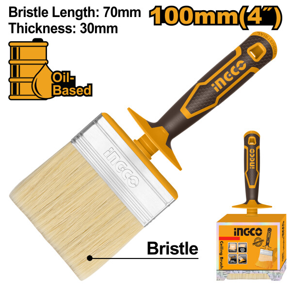BROCHA PINCELETA 4´´ INGCO HCLB100308 BROCHA PINCELETA 4´´ INGCO HCLB100308