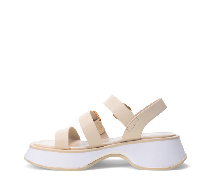 Sandalias de Mujer Miss Carol Sandalia BITOLA con hebillas Beige