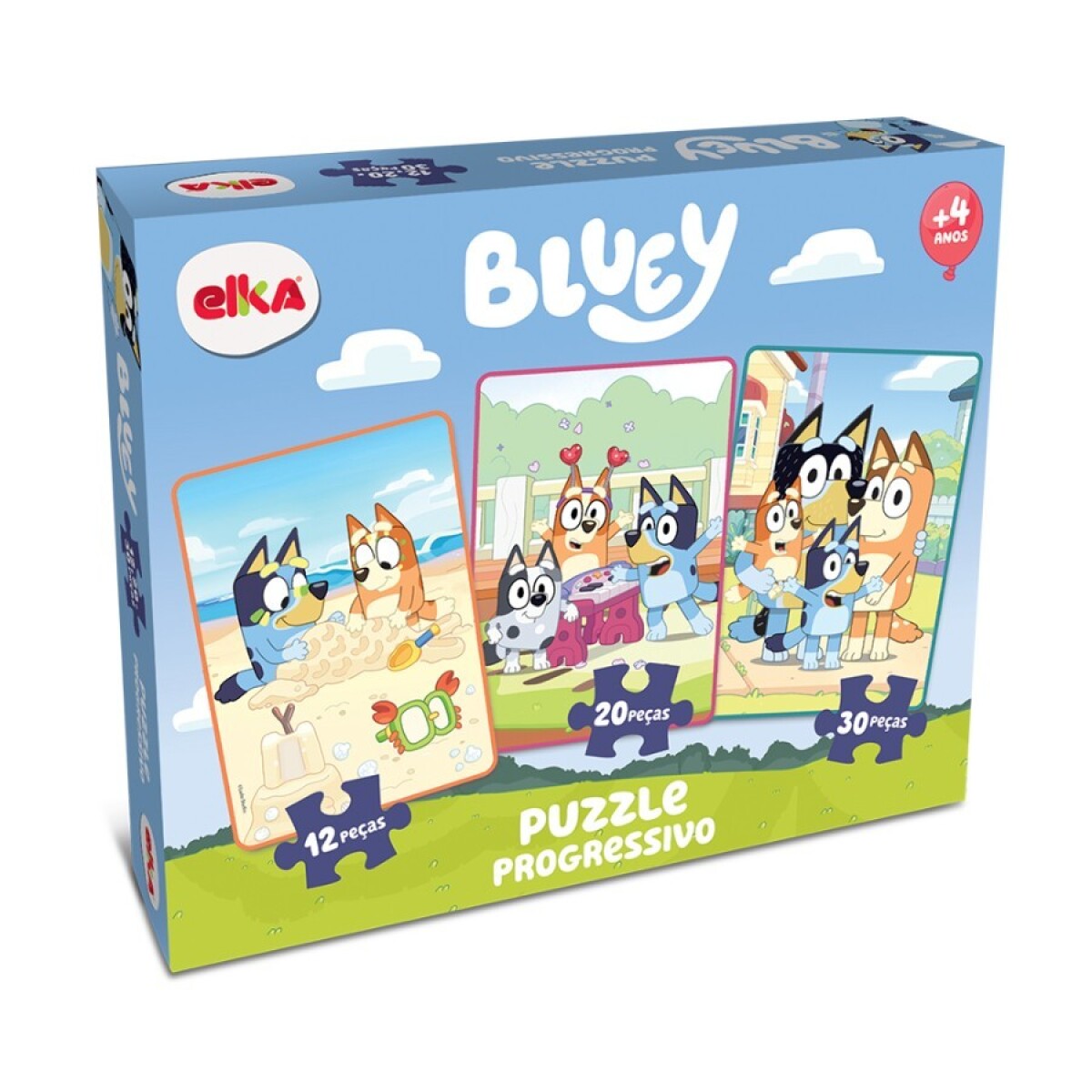 PUZZLE PROGRESIVO 12, 20 Y 30 PIZAS BLUEY 
