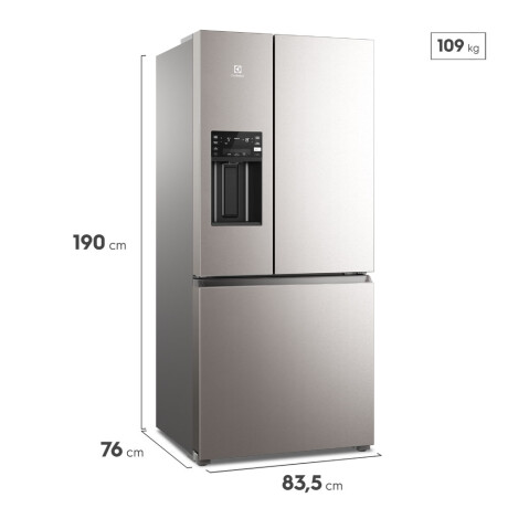 heladera refrigerador multidoor electrolux 633 lts. ACERO INOXIDABLE