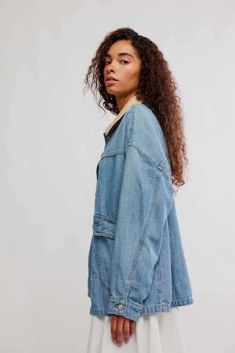 CAMPERA DENIM LEMON Azul