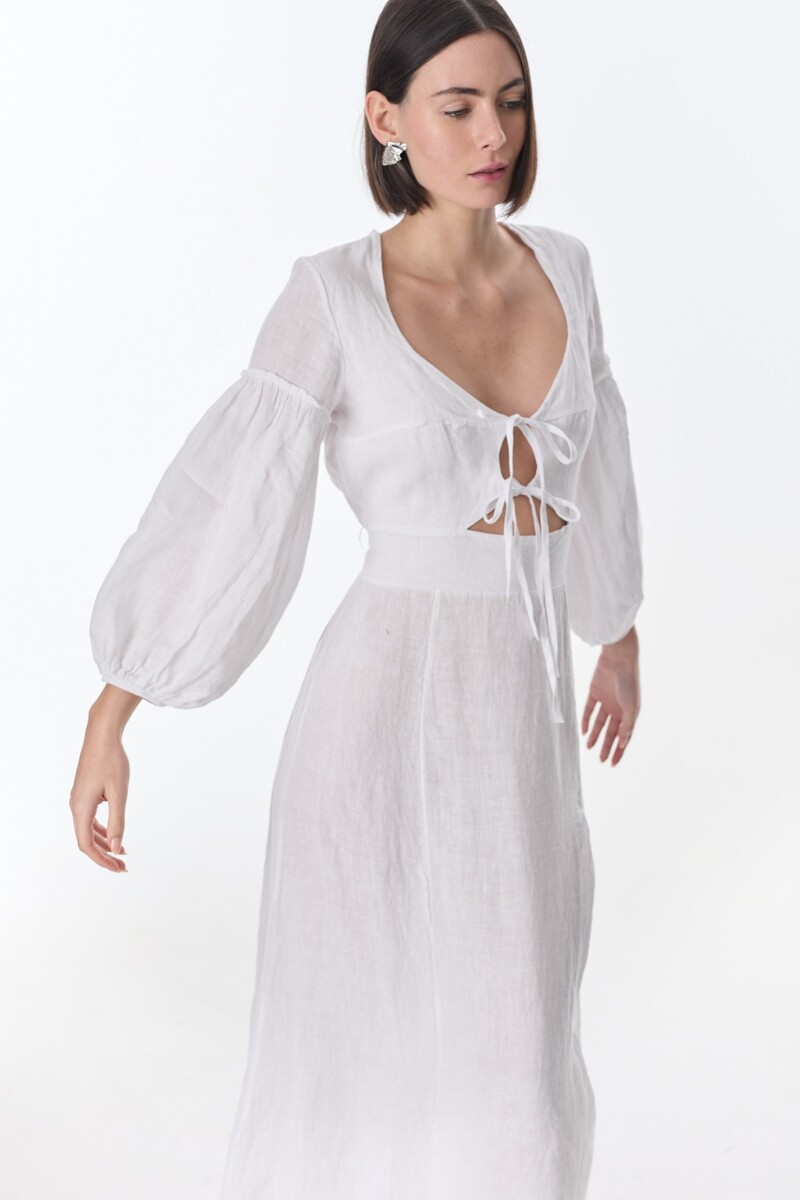 Vestido Tropical Blanco
