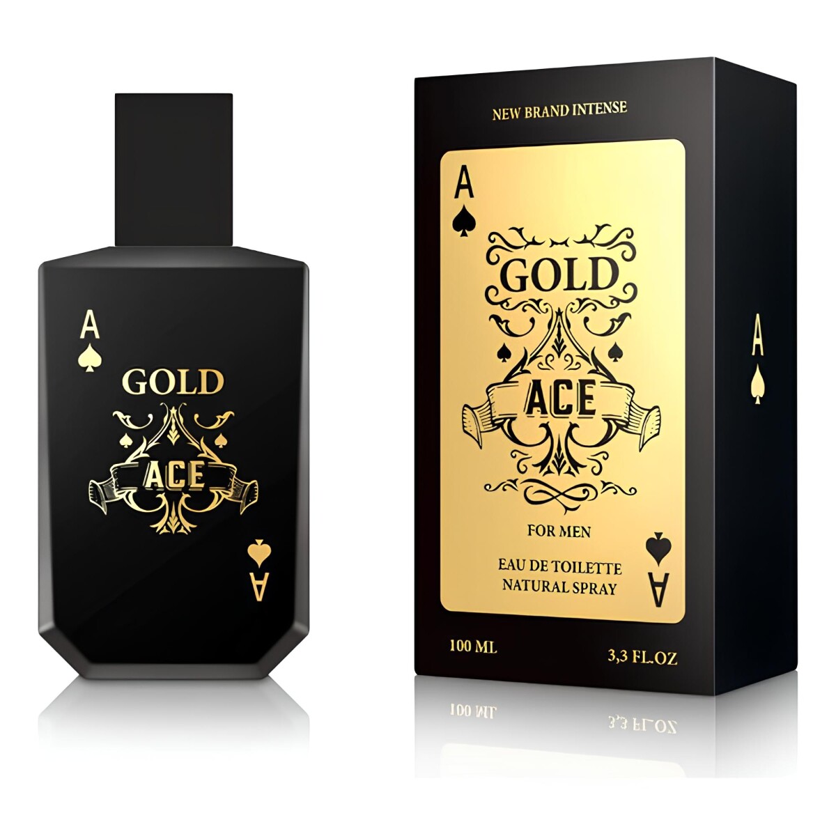 Perfume New Brand Intense Gold Ace Men EDT 100ml 