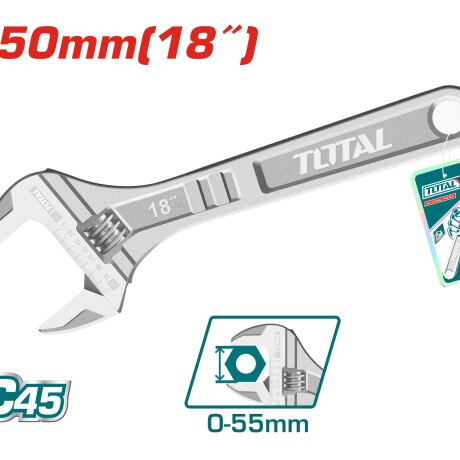 LLAVE AJUSTABLE 18ïï TOTAL LLAVE AJUSTABLE 18ïï TOTAL