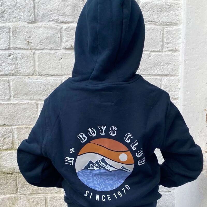 Campera con estampa N+ Azul