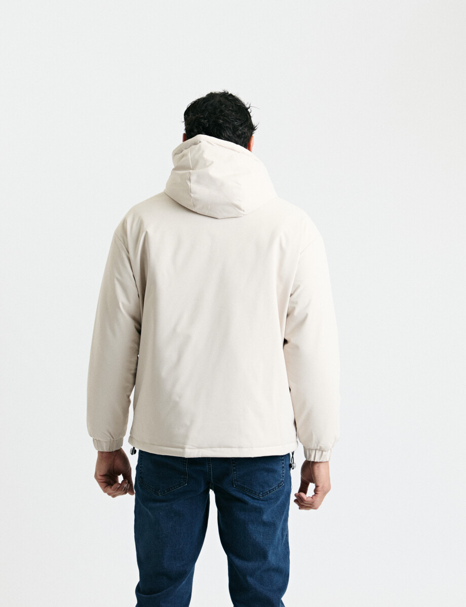 300221 CAMPERA HARRINGTON LABEL Blanco