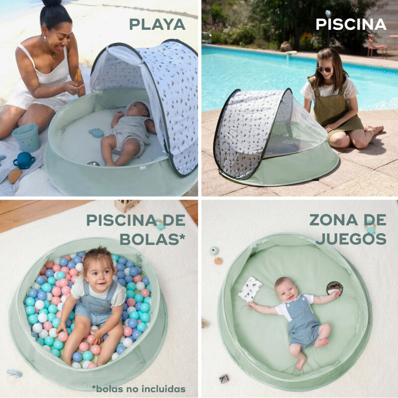 Carpa Zona de juego Anti-UV UPF 50+ Piscina Aquani Provence Baby Moov Carpa Zona de juego Anti-UV UPF 50+ Piscina Aquani Provence Baby Moov