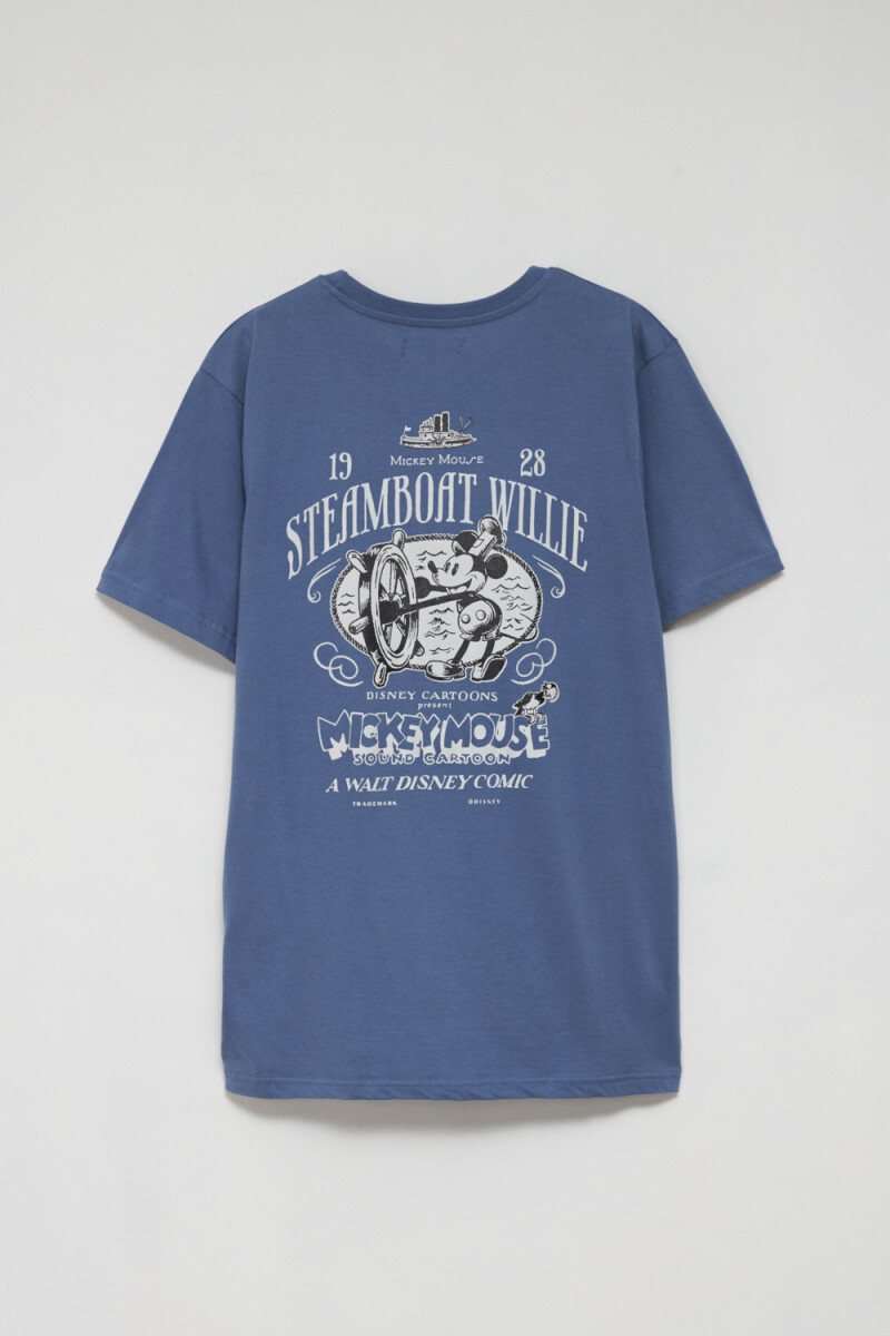 Camiseta manga corta -Mickey Azul Piedra