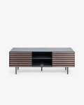 Mueble TV Kesia con chapa de nogal 162 x 58 cm