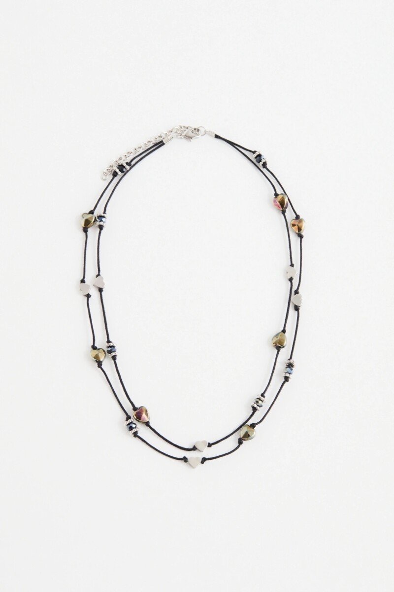 Collar Cristal Heart Azul