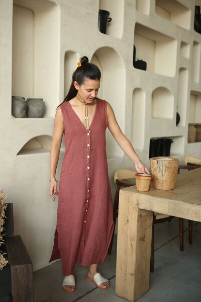 Vestido Vest Terracota