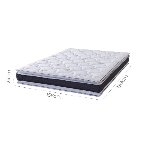 Colchón QUEEN Dubai EPS con Pillow Top en ambas caras 158x198x24 130K Colchón QUEEN Dubai EPS con Pillow Top en ambas caras 158x198x24 130K