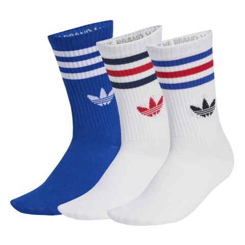 Medias Adidas 3S Crew S 3 Pack Unisex White